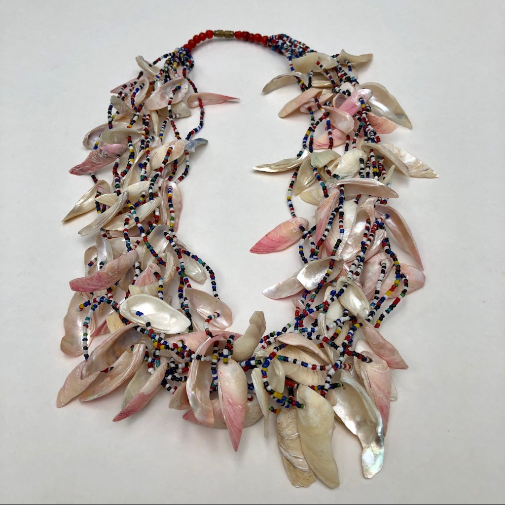 Fetish Seashell Beaded Vintage Necklace